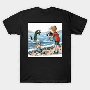 Loch Ness Monster Photo Bomb T-Shirt